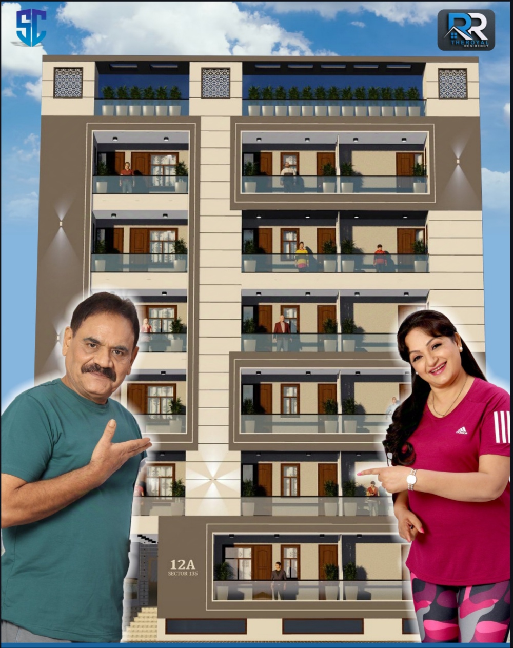 The Royal Residency : 2 BHK flat for sale in wazidpur, sector135 noida 